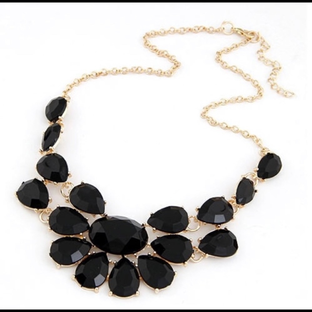 Acrylic Gem Bib Statement Necklace (Price is Firm)